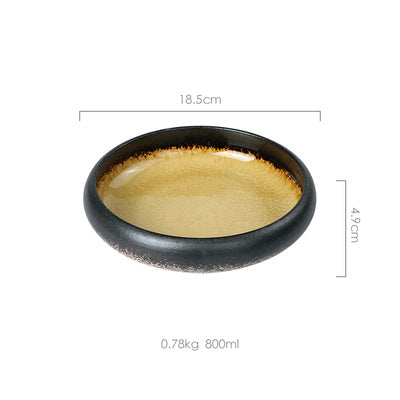 Creative Glaze Ceramic Deep Plate