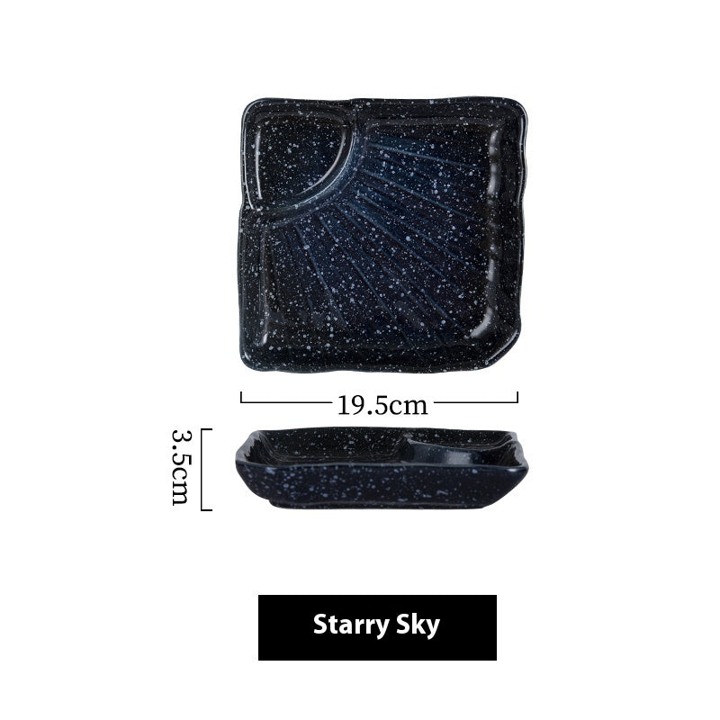 Ceramic Creative Round Square Plate