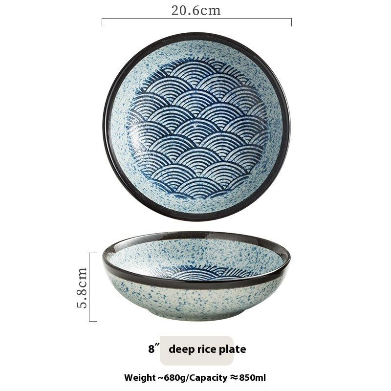 Creative Deep Plates Western Cuisine Plate
