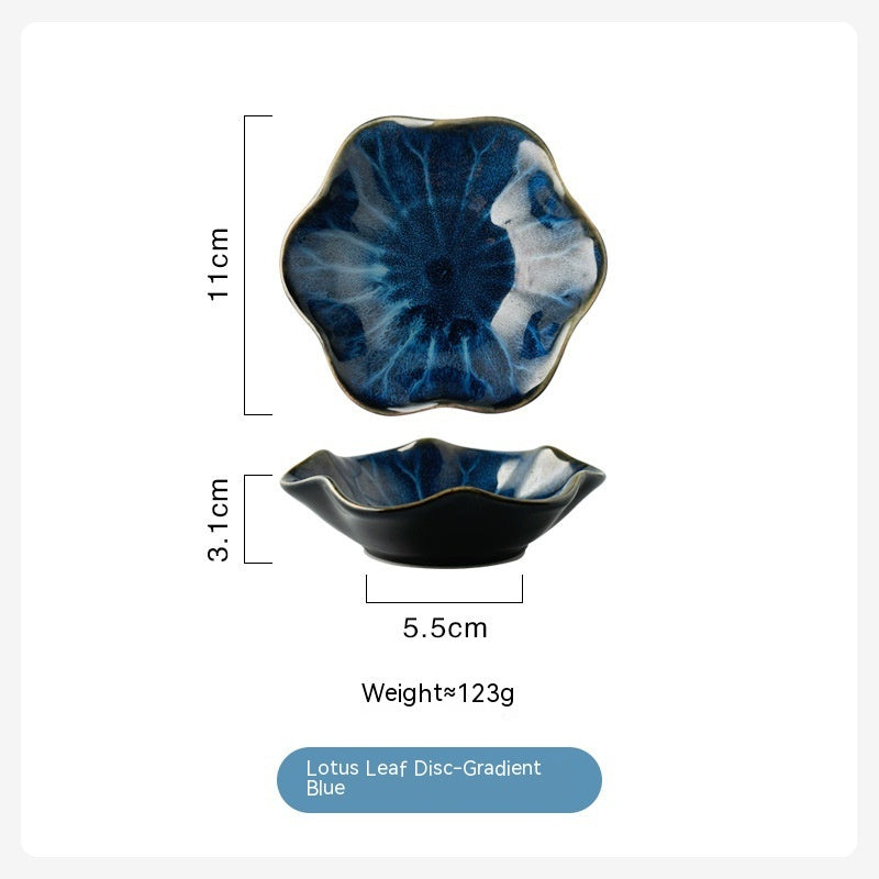 Ceramic Flower Pattern Tableware Plate