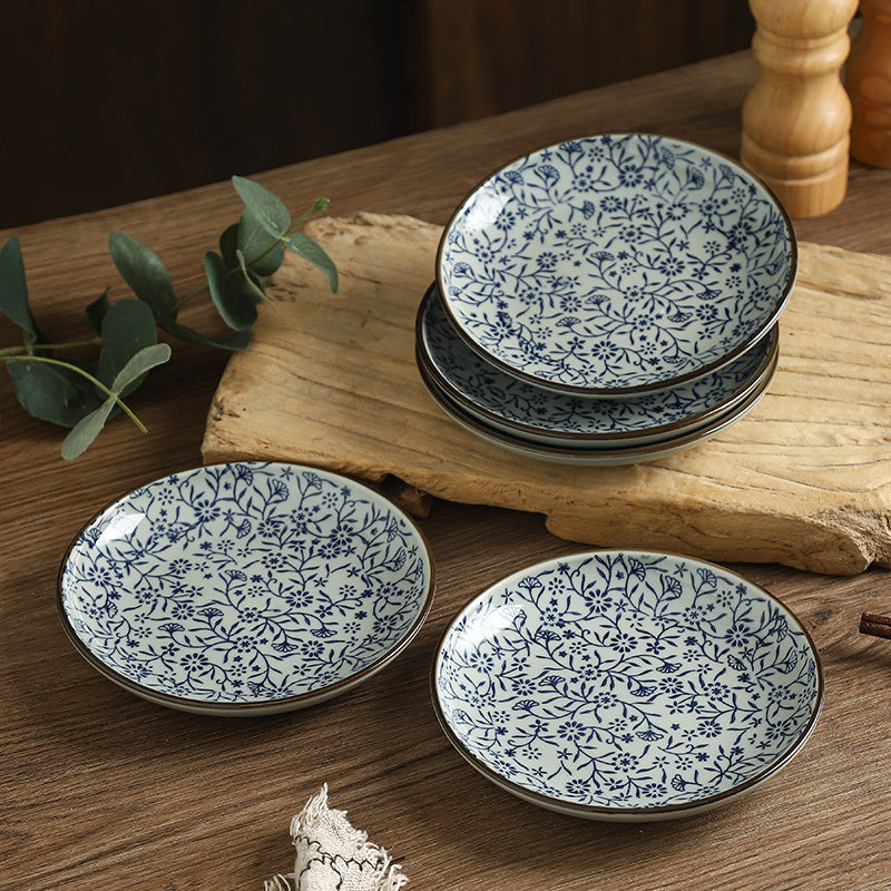 Table Top Underglaze Porcelain Plate