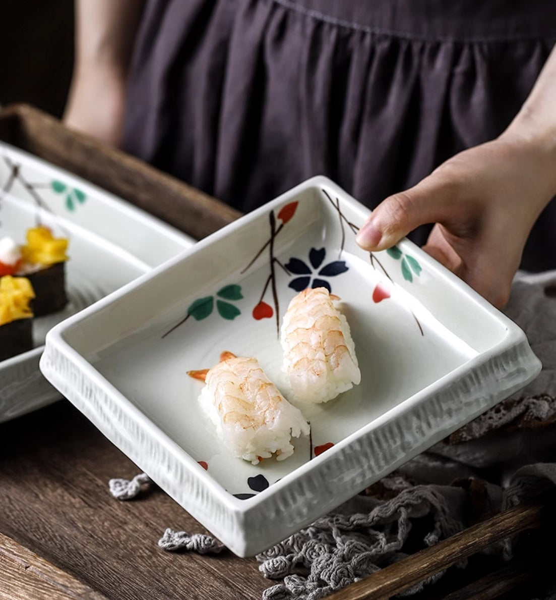 Ceramic Household Square  Rectangular Plate