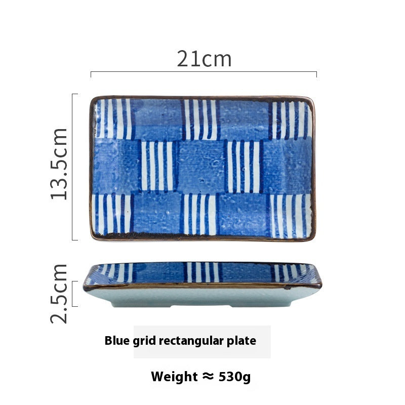Creative Vintage Rectangle Ceramic Plate