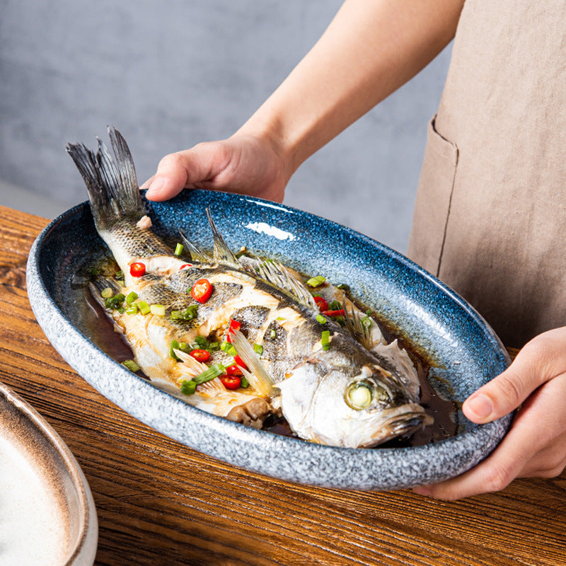 Ceramic Creative Deep Oval Plate