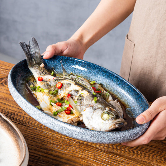Ceramic Creative Deep Oval Plate
