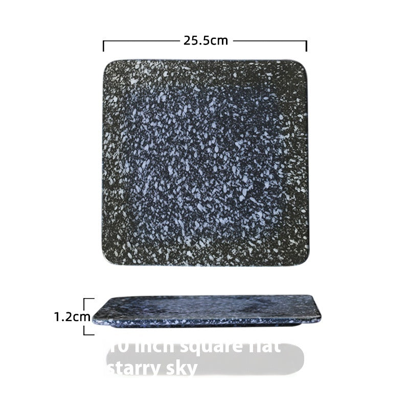 Ceramic Tableware Square Plate Dish