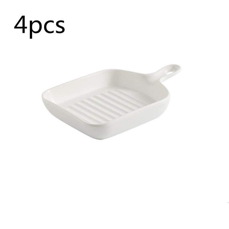 Handle Ceramic plate