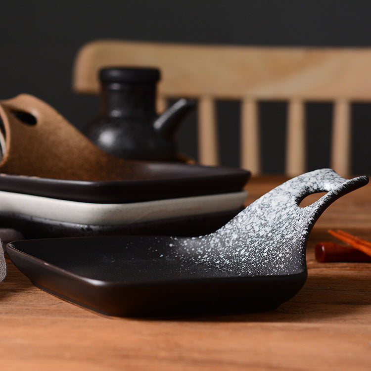 Irregular Shape Ceramic Tableware Plate