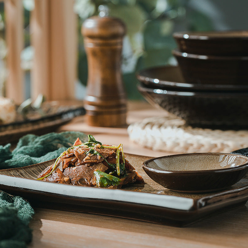 Creative Rectangular Porcelain Dinner Plate