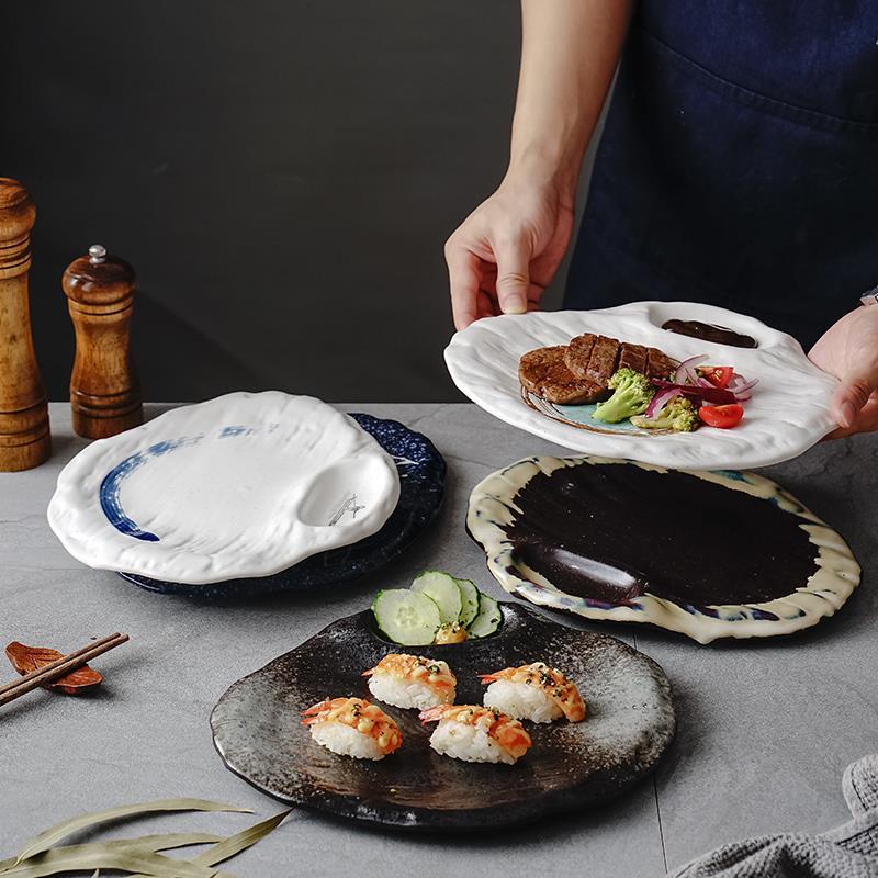 Creative Japanese  Ceramic Shaped Plate