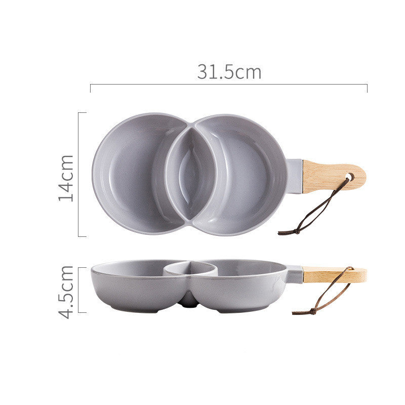 Creative Ceramic Grid Plate