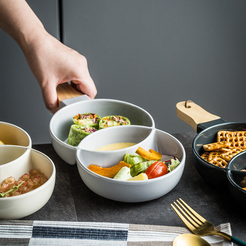 Creative Ceramic Grid Plate