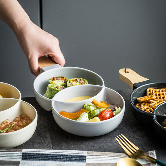 Creative Ceramic Grid Plate