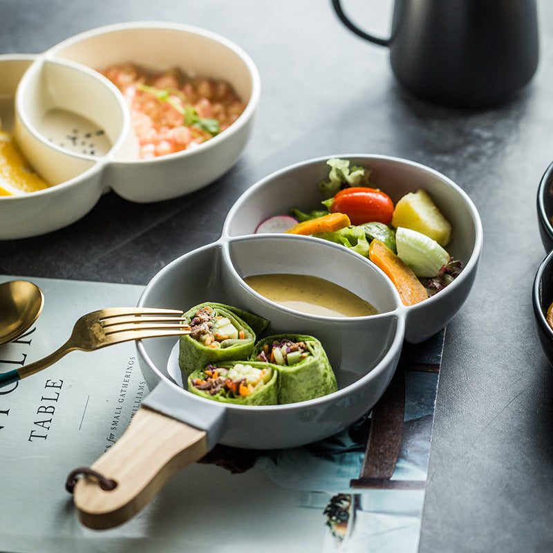 Creative Ceramic Grid Plate