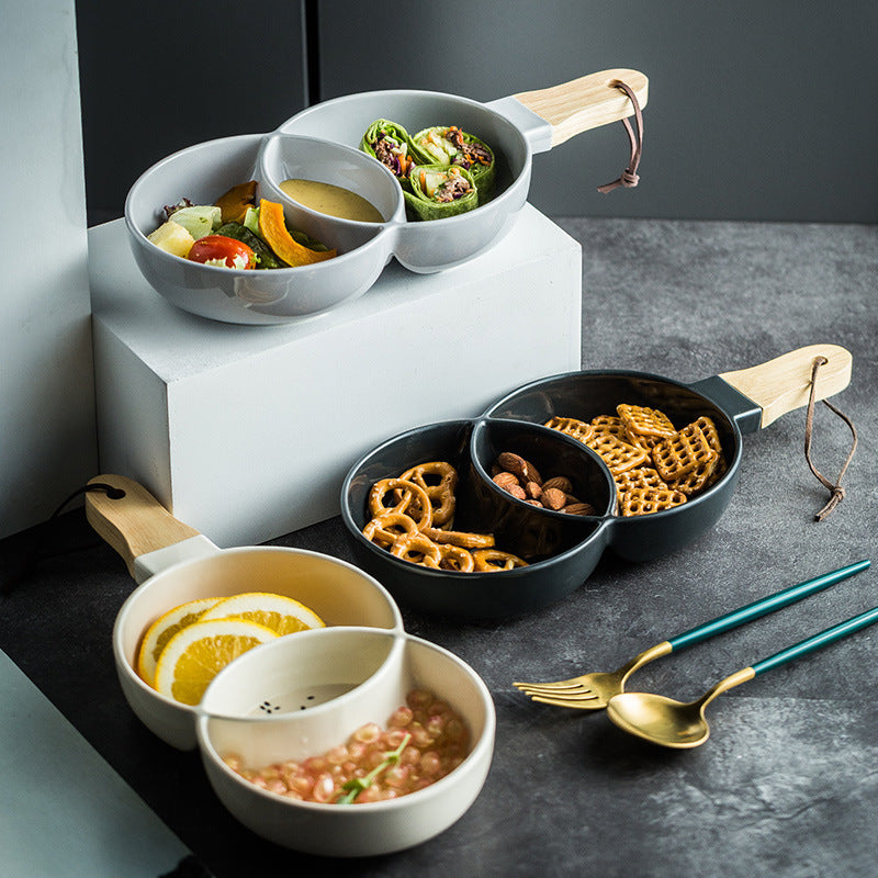 Creative Ceramic Grid Plate