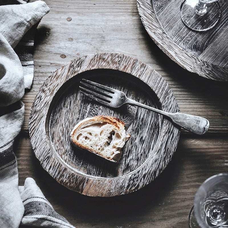 Japanese-style Solid Wood Plate