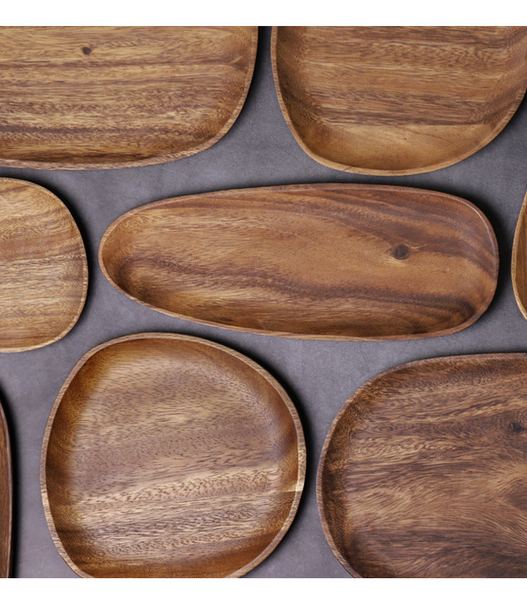 Walnut Irregular Rectangular Wooden Plate