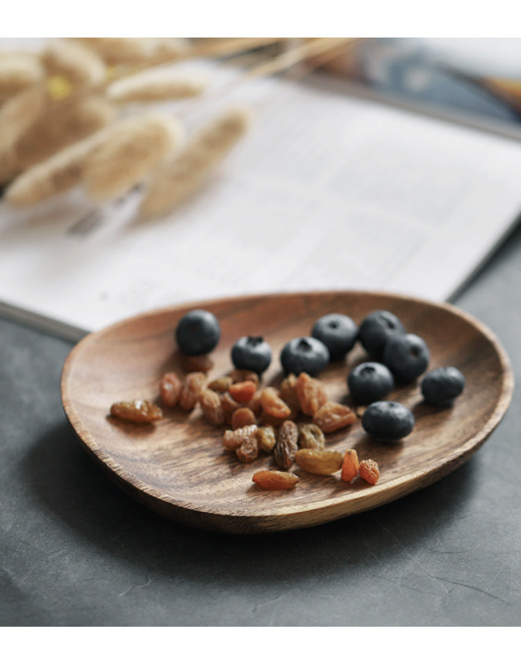 Walnut Irregular Rectangular Wooden Plate