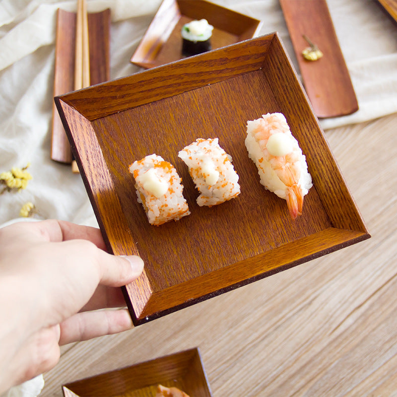 Square Rectangular Wooden Plate