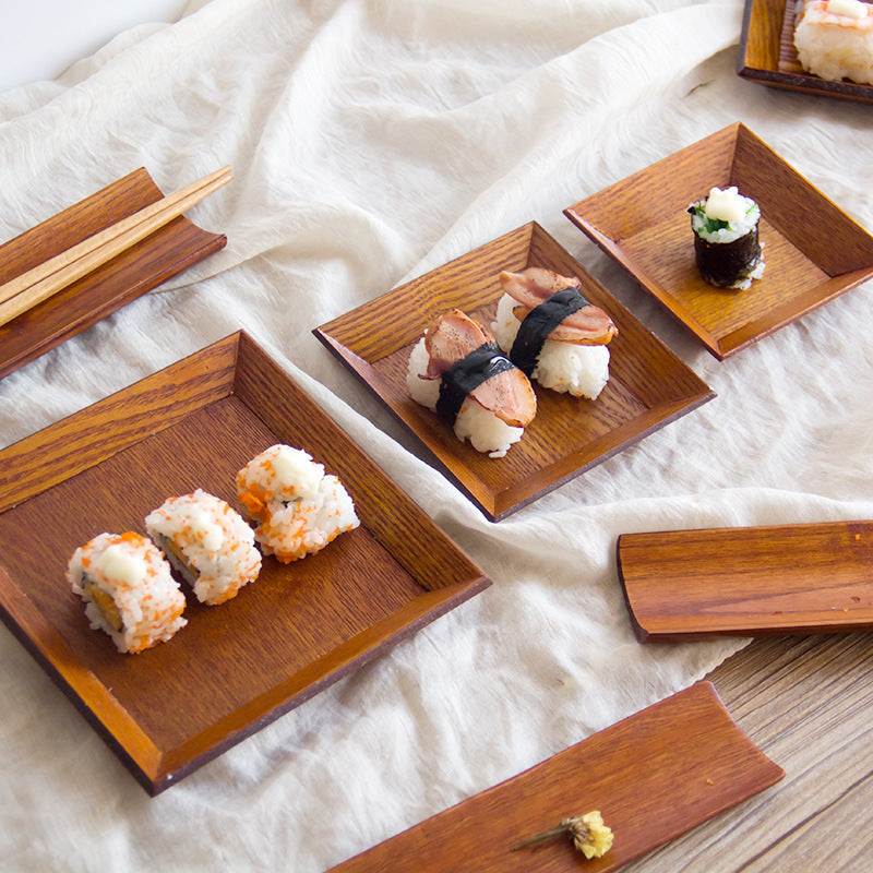 Square Rectangular Wooden Plate