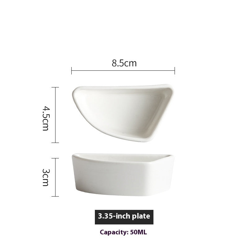 Ceramic Round Triangle Plate