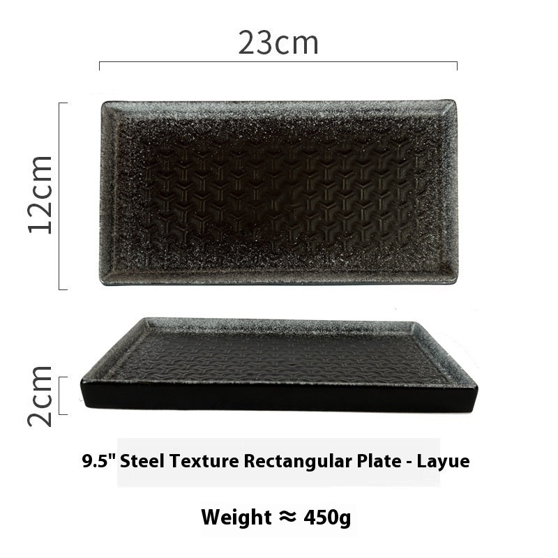 Ceramic Household Rectangular Snack Plate