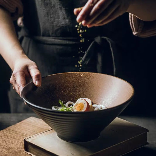 Japanese Ceramic Household Large Bowl