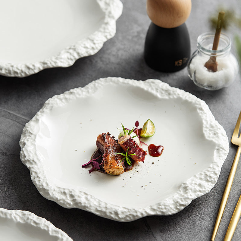Stone Pattern Ceramic Plate