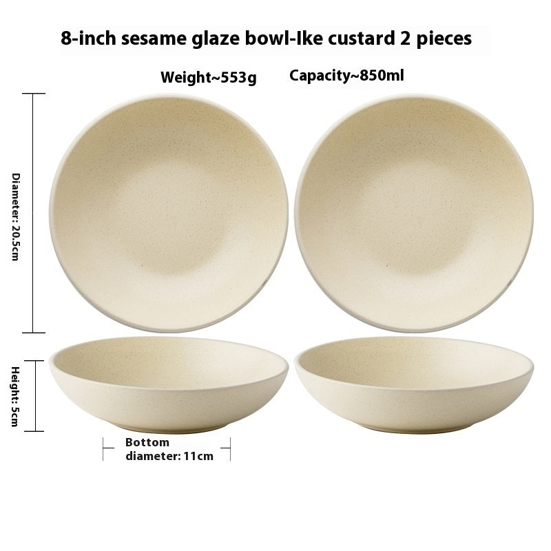 Nordic Style Ceramic Round Plate