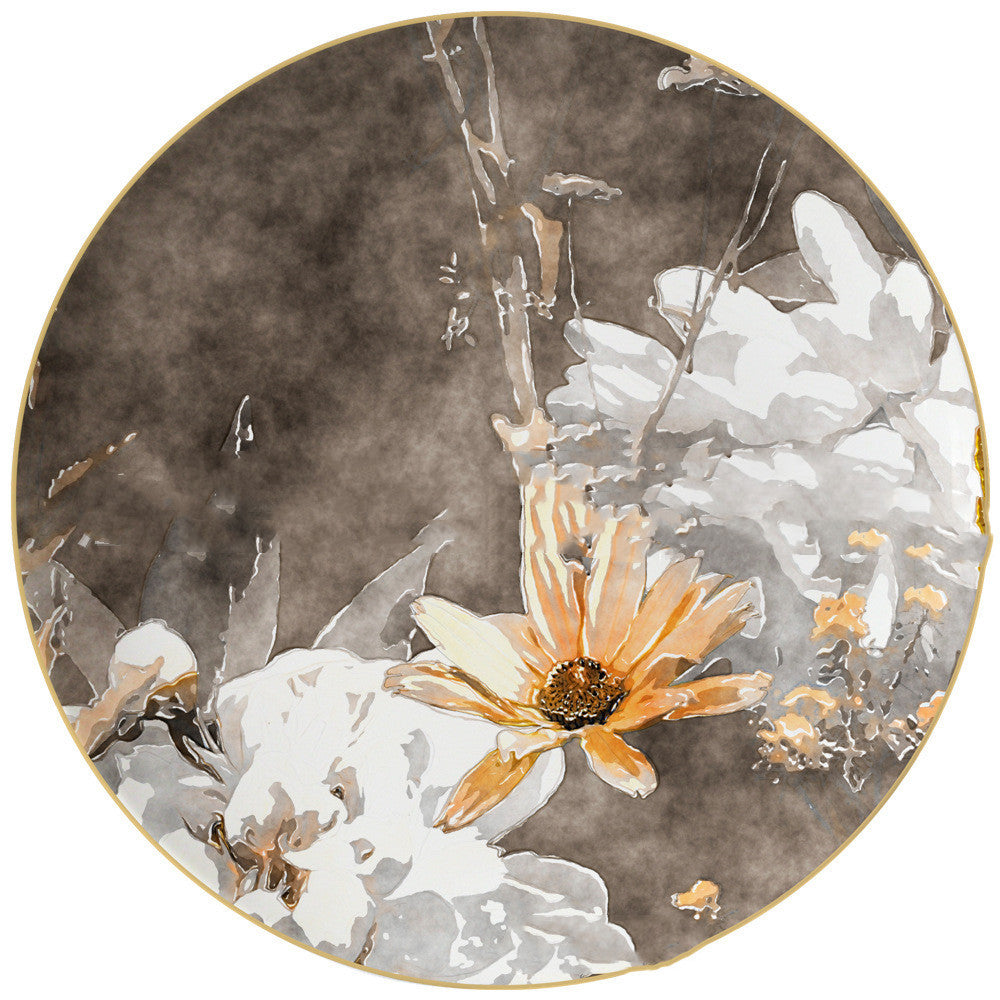 Creative Ceramic Household Flower Dinner Plate