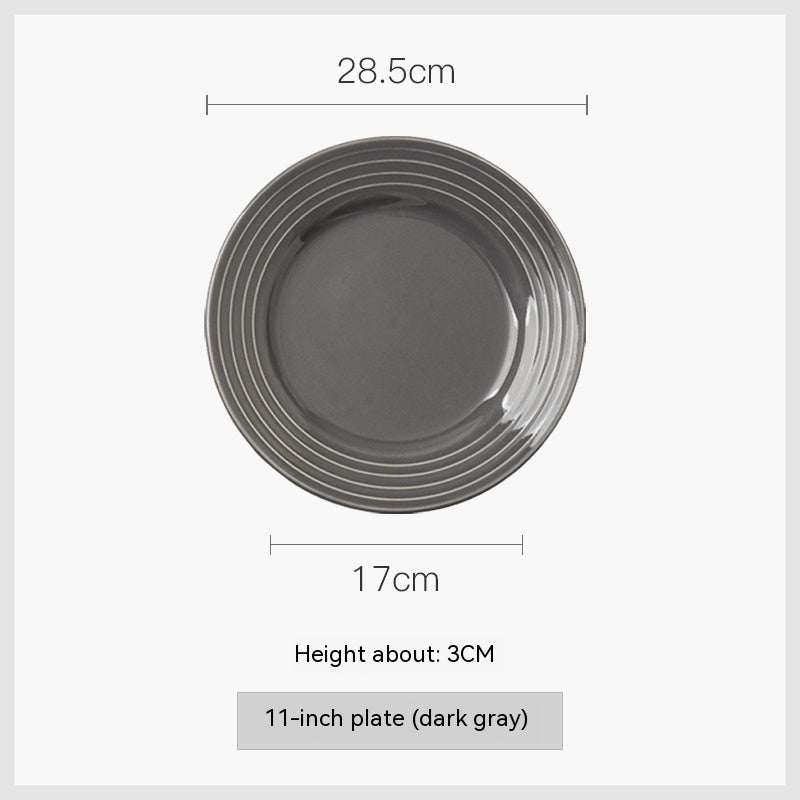 Home Western Plate Creative Porcelain Dinner Plate
