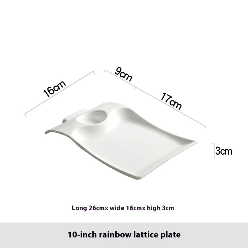 Household Ceramic Dumpling Plate