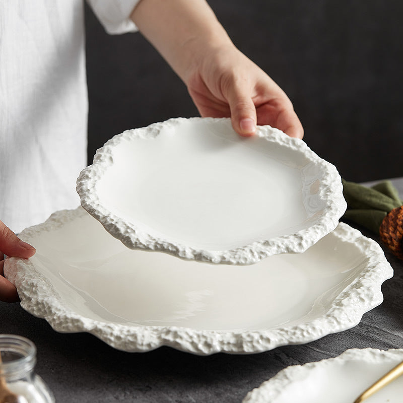 Stone Pattern Ceramic Plate