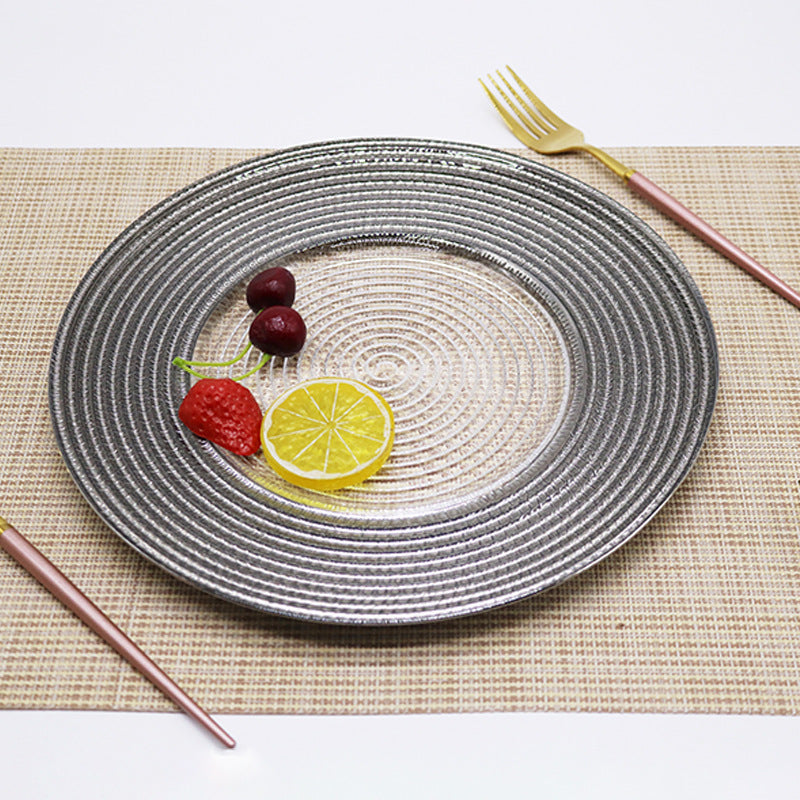 Household Minimalist Glass Pattern Plate