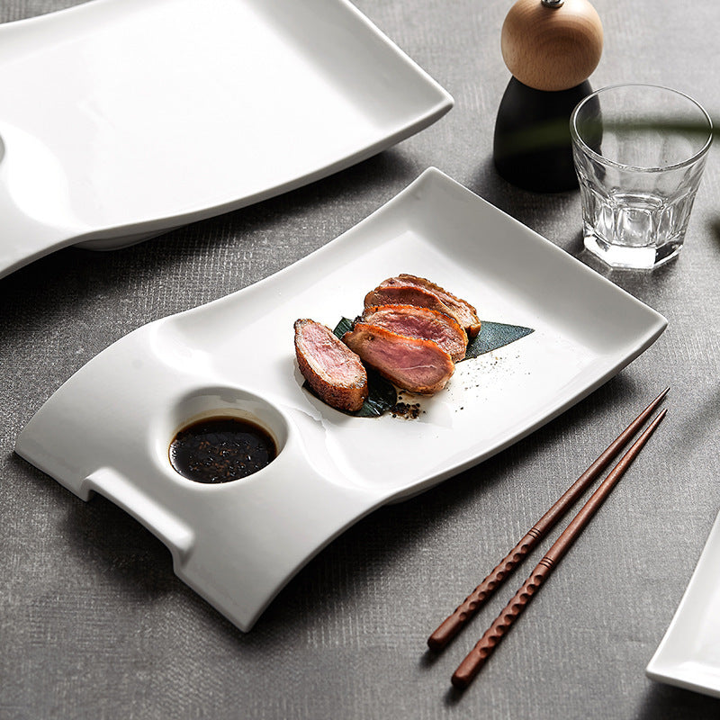 Household Ceramic Dumpling Plate