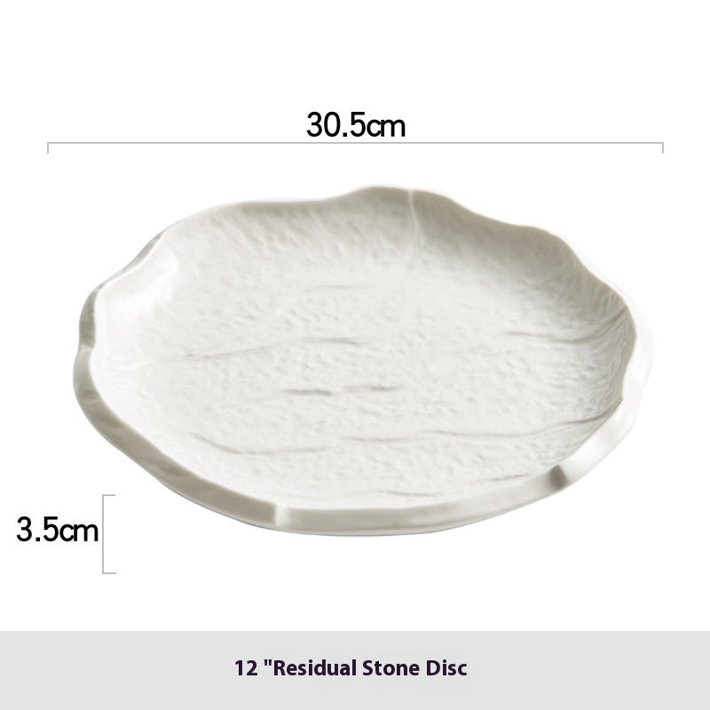 Creative White Household Ceramic Dishes