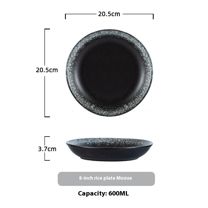 Household Ceramic Round Dinner Plate Small Plate