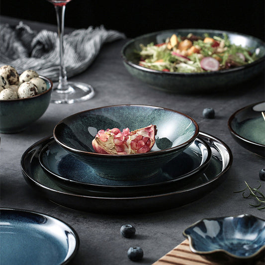 Creative Retro Style Ceramic Plate Bowl