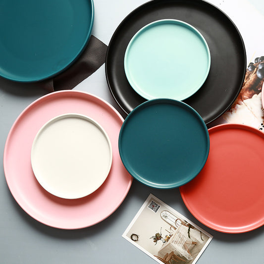 Creative Ceramic Simple Flat Plate