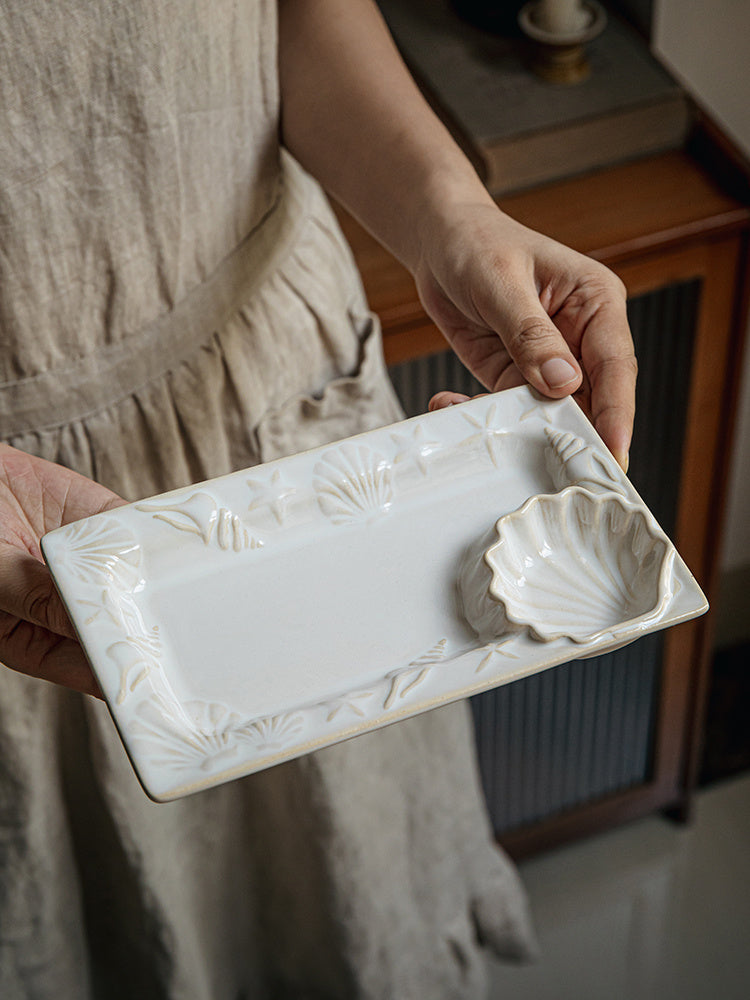 Shell Shape Ceramic Plate