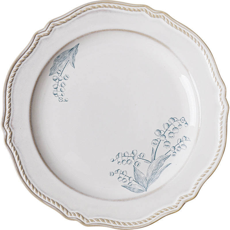 Ceramic Retro Round Plate