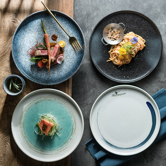 Ceramic Western Cuisine Plate Household Steak Plate