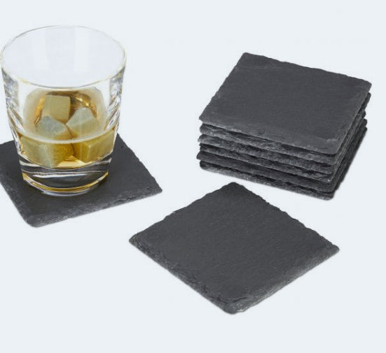 European-style Black Round Square Stone Plate