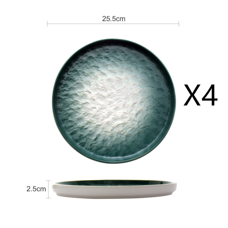 Stone Pattern Western Round Home Plate