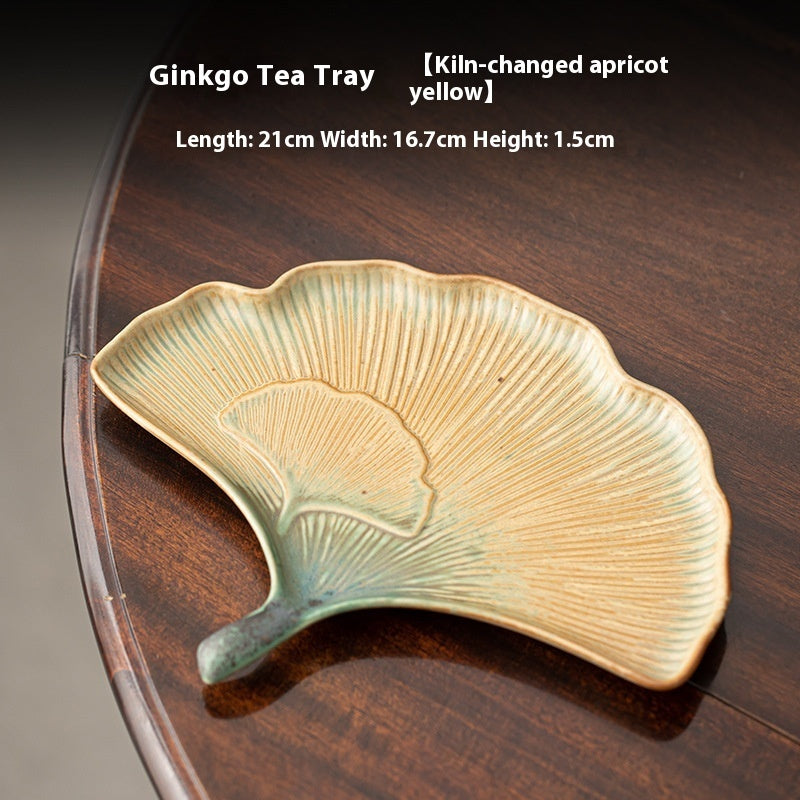 Stoneware Fan-shaped Plate