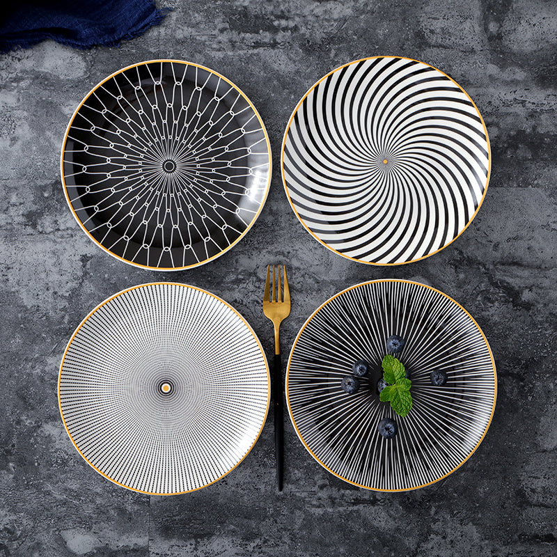 Nordic Style Geometric Series Ceramic Plate