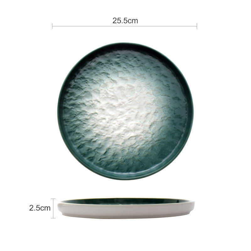 Stone Pattern Western Round Home Plate