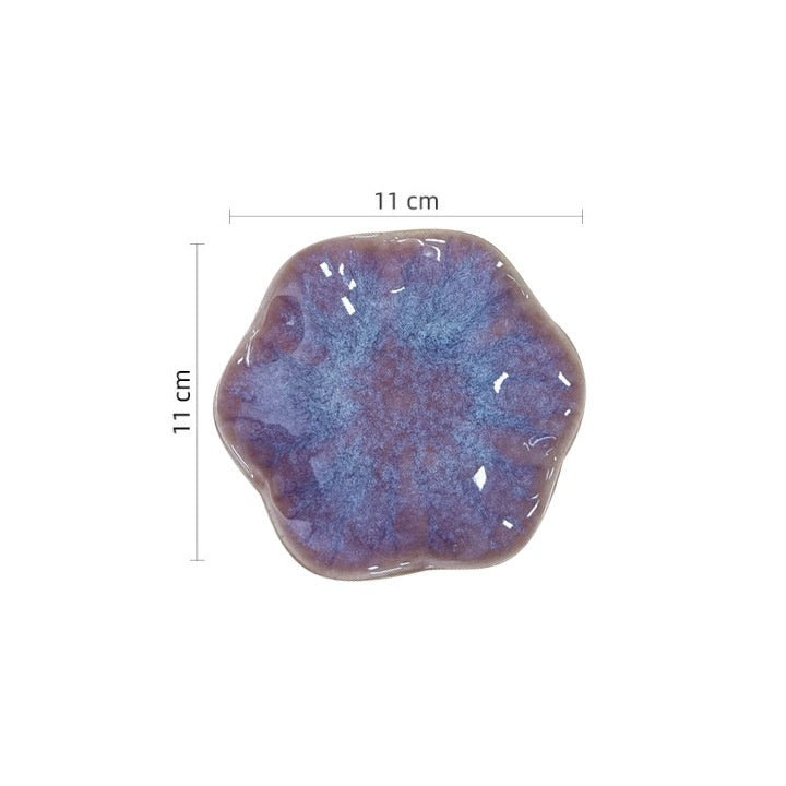 Ceramic Flower Pattern Tableware Plate
