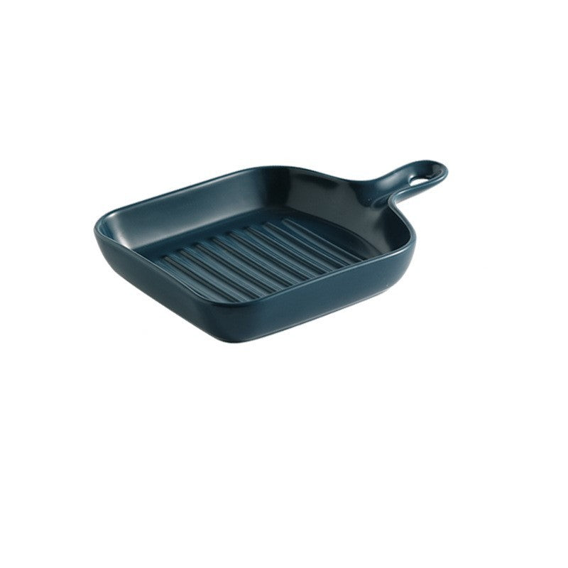 Handle Ceramic plate