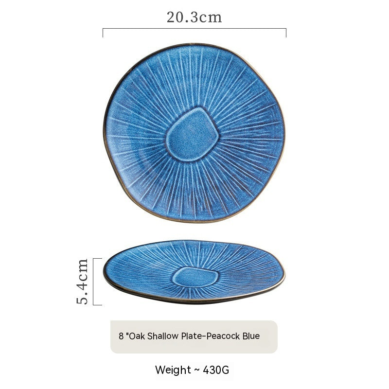 Retro Household Ceramic Plate